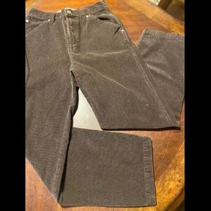 Men's Corduroy Trousers in Chocolate Brown